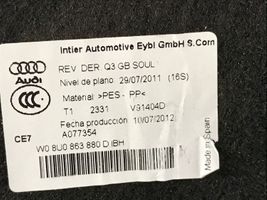 Audi Q3 8U Tavaratilan sivuverhoilu 8U0863880D