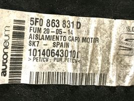 Seat Leon (5F) Garso izoliacija variklio dangčio 5F0863831D