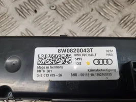 Audi A5 Climate control unit 8W0820043T