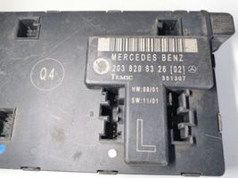 Mercedes-Benz C AMG W203 Centralina/modulo portiere 2038206326
