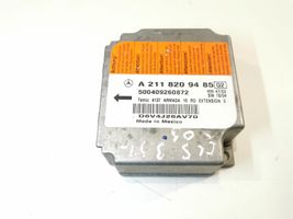 Mercedes-Benz CLS C219 Airbag control unit/module A2118209485