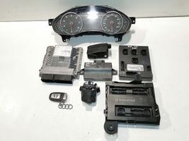 Audi A7 S7 4G Moottorinohjausyksikön sarja ja lukkosarja 4G0907551