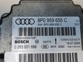 Audi A3 S3 8P Turvatyynyn ohjainlaite/moduuli 8P0959655C