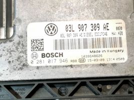 Volkswagen Tiguan Moottorinohjausyksikön sarja ja lukkosarja 5N0920883E