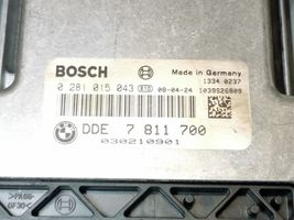 BMW 5 E60 E61 Kit centralina motore ECU e serratura 0281015043