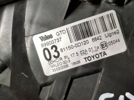 Toyota Yaris Lampa przednia 811500D120