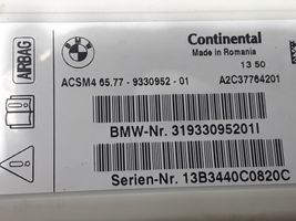 BMW 5 F10 F11 Centralina/modulo airbag 9330952