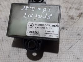 Mercedes-Benz Sprinter W907 W910 Przekaźnik / Modul układu ogrzewania wstępnego A6519003103