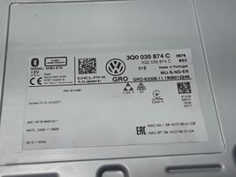 Volkswagen Tiguan Radio/CD/DVD/GPS-pääyksikkö 3Q0035874C