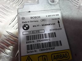 BMW X1 E84 Module de contrôle airbag 31924008301Z