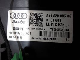 Audi A4 S4 B8 8K Sisälämmityksen ilmastoinnin korin kokoonpano 8K1820005AS