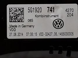 Volkswagen Golf VII Compteur de vitesse tableau de bord 5G1920741