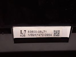 Toyota Avensis T270 Compteur de vitesse tableau de bord 8380005L71