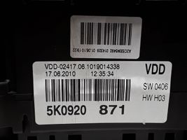 Volkswagen Golf VI Spidometras (prietaisų skydelis) 5K0920871