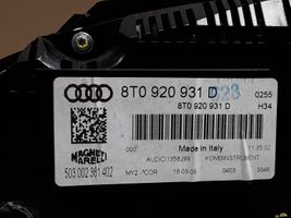 Audi A5 8T 8F Speedometer (instrument cluster) 8T0920931D