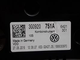 Volkswagen PASSAT B8 Nopeusmittari (mittaristo) 3G0920751A