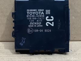 Toyota RAV 4 (XA40) Unité de commande, module PDC aide au stationnement 8934042040