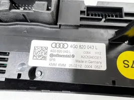 Audi A7 S7 4G Oro kondicionieriaus/ klimato/ pečiuko valdymo blokas (salone) 4G0820043L