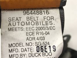 Chevrolet Lacetti Pas bezpieczeństwa fotela tylnego 96448816
