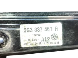 Volkswagen Golf VII Mechanizm podnoszenia szyby przedniej bez silnika 