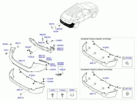 Hyundai ix35 Traversa del paraurti posteriore 866312Y000