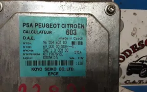 Peugeot 1007 Unité de commande / calculateur direction assistée 9655460380