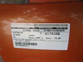 Citroen C3 Pluriel Portellone posteriore furgone 