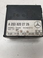 Mercedes-Benz S W220 Hälytyksen ohjainlaite/moduuli A2038202726