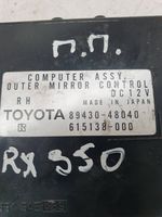 Lexus RX 330 - 350 - 400H Moduł / Sterownik lusterek bocznych 8943048040