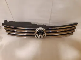 Volkswagen Touareg II Etupuskurin ylempi jäähdytinsäleikkö 7P6853653D