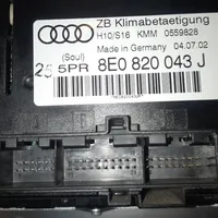 Audi A4 S4 B6 8E 8H Panel klimatyzacji 8E0820043J