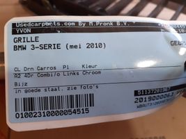 BMW 3 E90 E91 Griglia superiore del radiatore paraurti anteriore 51137201967