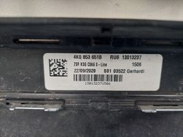 Audi A6 S6 C8 4K Griglia superiore del radiatore paraurti anteriore 4K0853651B