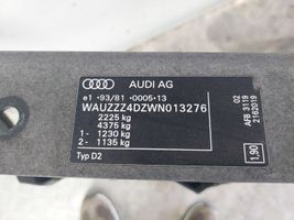 Audi A8 S8 D2 4D Support de radiateur sur cadre face avant 4D0805571J