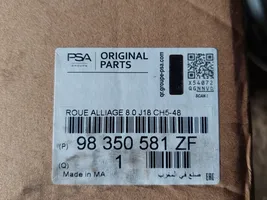 Peugeot 308 R18-alumiinivanne 9835058180