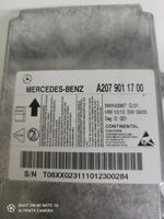 Mercedes-Benz E C207 W207 Oro pagalvių valdymo blokas A2079011700