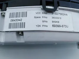 Volvo V60 Tachimetro (quadro strumenti) 31327582AA