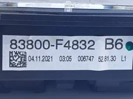 Toyota C-HR Compteur de vitesse tableau de bord 83800F4832
