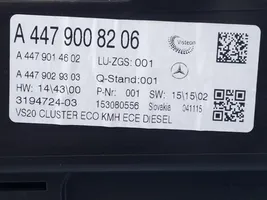 Mercedes-Benz Vito Viano W447 Tachimetro (quadro strumenti) A4479008206