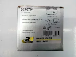 Toyota Land Cruiser (J100) Plaquettes de frein arrière 270704