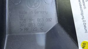 Volkswagen Touareg II Garniture panneau inférieur de tableau de bord 7P1863082