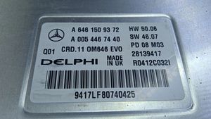 Mercedes-Benz C AMG W204 Moottorin ohjainlaite/moduuli A6461509372