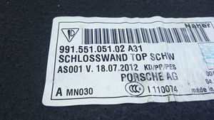 Porsche 911 991 Altro elemento di rivestimento bagagliaio/baule 99155105102