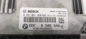 BMW 3 GT F34 Komputer / Sterownik ECU i komplet kluczy 8586540