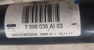 BMW X3 F25 Eje de transmisión trasero 7598036