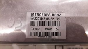 Mercedes-Benz S W220 Ilmajousituksen ohjainlaite/moduuli, takana 2205450532