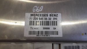 Mercedes-Benz S W220 Ilmajousituksen ohjainlaite/moduuli, takana 2205450532