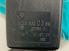 Mercedes-Benz C W203 Fibbia della cintura di sicurezza centrale (posteriore) A2038600369