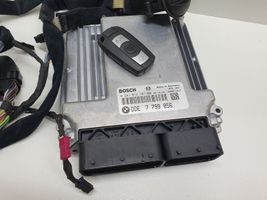 BMW 5 E60 E61 Komputer / Sterownik ECU i komplet kluczy 7799856