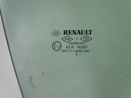 Renault Clio III Etuoven ikkunalasi, neliovinen malli 